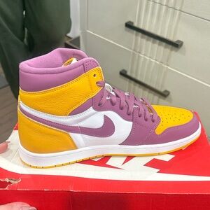 Nike Jordan 1 High Retro OG Brotherhood Purple and Yellow